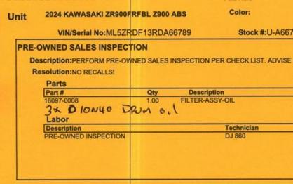 2024 Kawasaki Z900 ABS Candy Persimmon Red/Ebony