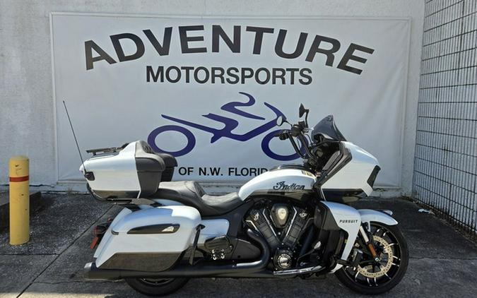 2025 Indian Pursuit Dark Horse Ghost White Metallic With Bla