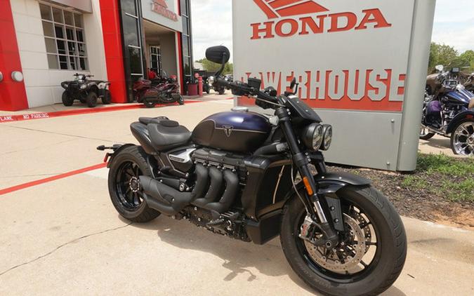 2025 Triumph Rocket 3 Storm R Satin Pacific Blue and Matte Sapphire Black