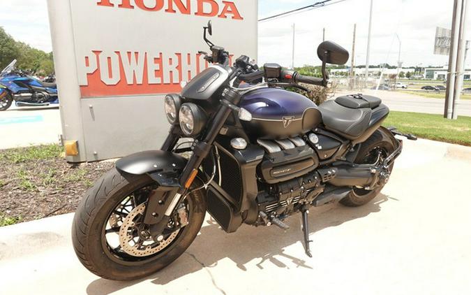 2025 Triumph Rocket 3 Storm R Satin Pacific Blue and Matte Sapphire Black