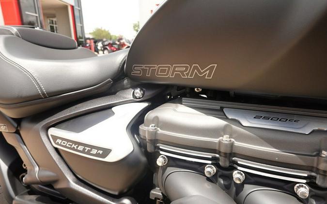 2025 Triumph Rocket 3 Storm R Satin Pacific Blue and Matte Sapphire Black