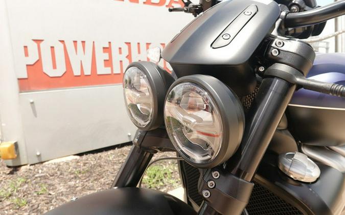 2025 Triumph Rocket 3 Storm R Satin Pacific Blue and Matte Sapphire Black