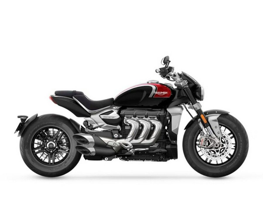 2024 Triumph Rocket 3 R Sapphire Black/Carnival Red/Silver Ice Storm R Carnival RedSapphire Black