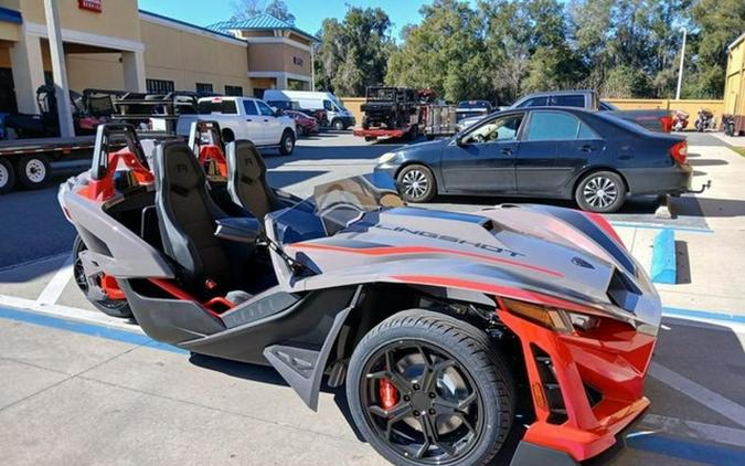 2026 Polaris Slingshot R AutoDrive Radiant Gray with Indy Red Pearl