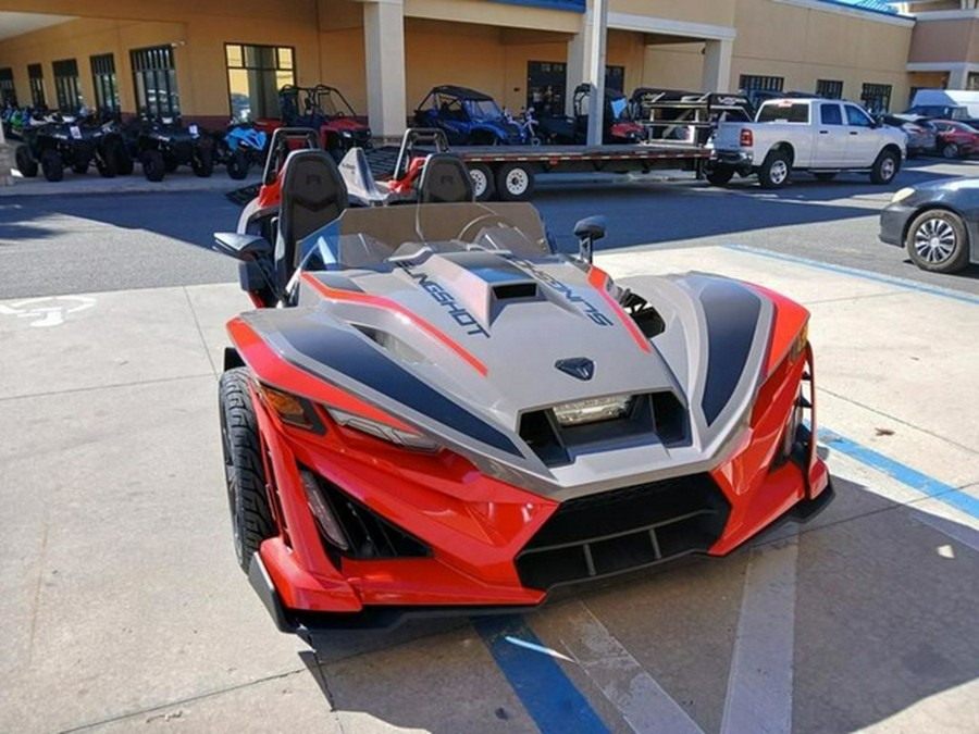 2026 Polaris Slingshot R AutoDrive Radiant Gray with Indy Red Pearl