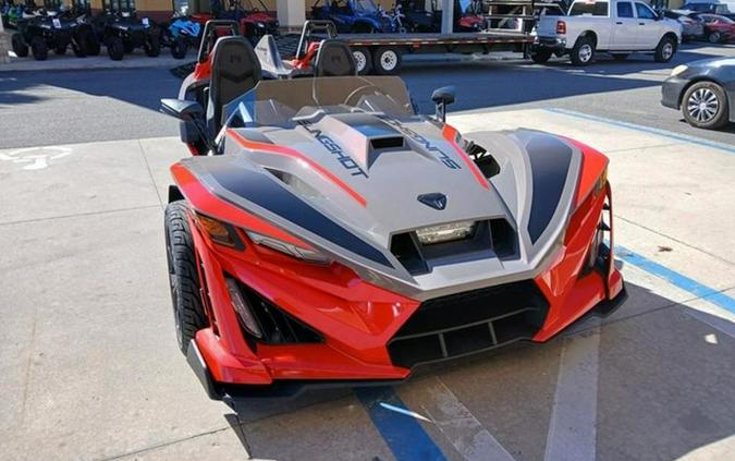 2026 Polaris Slingshot R AutoDrive Radiant Gray with Indy Red Pearl