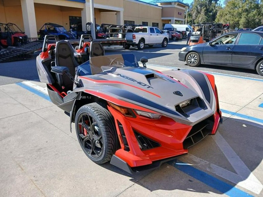 2026 Polaris Slingshot R AutoDrive Radiant Gray with Indy Red Pearl