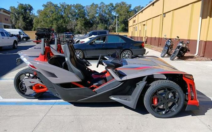 2026 Polaris Slingshot R AutoDrive Radiant Gray with Indy Red Pearl