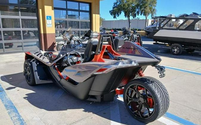 2026 Polaris Slingshot R AutoDrive Radiant Gray with Indy Red Pearl