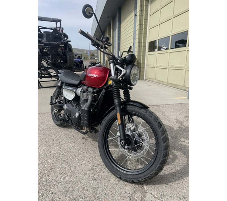 2020 Triumph Street Scrambler 900 Cranberry Red