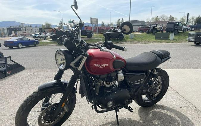 2020 Triumph Street Scrambler 900 Cranberry Red