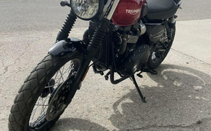 2020 Triumph Street Scrambler 900 Cranberry Red