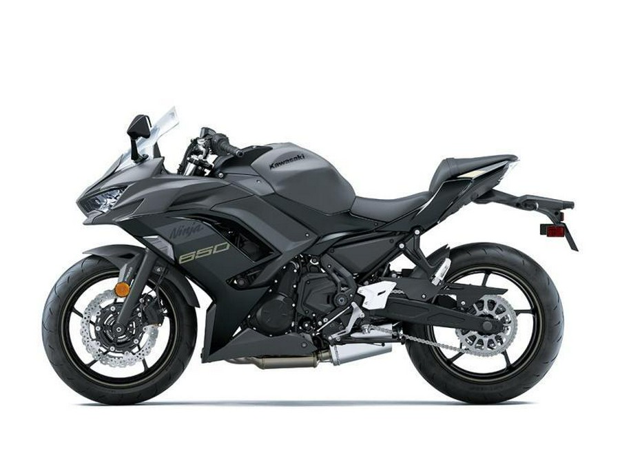 2024 Kawasaki Ninja® 650 ABS Metallic Matte Dark Gray/Metallic Spark Black