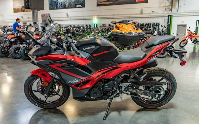 2024 Kawasaki Ninja® 500 ABS Passion Red/Metallic Flat Spark Black