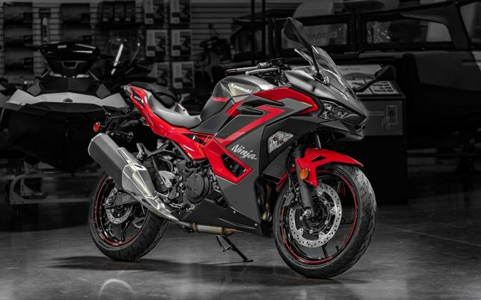 2024 Kawasaki Ninja® 500 ABS Passion Red/Metallic Flat Spark Black