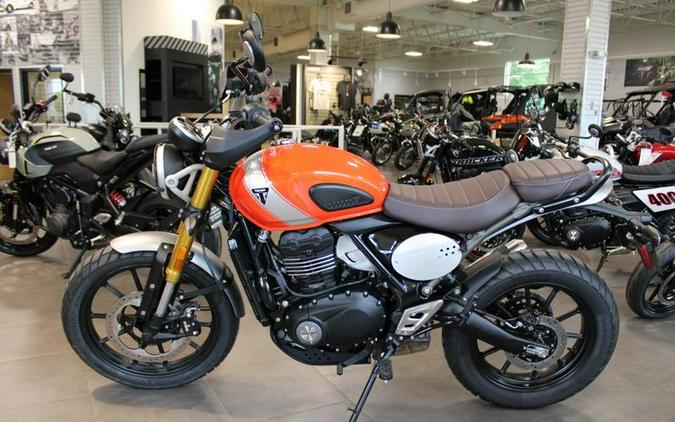 2026 Triumph Scrambler 400 X Baja Orange/Aluminium