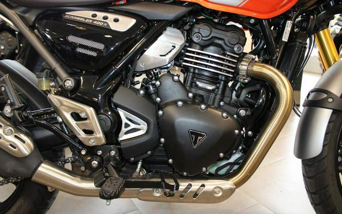 2026 Triumph Scrambler 400 X Baja Orange/Aluminium
