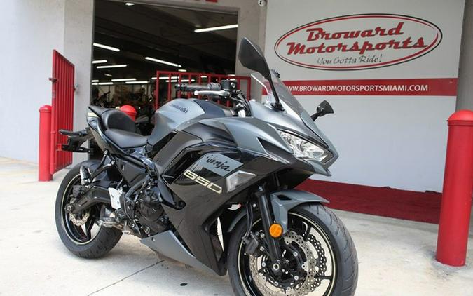 2024 Kawasaki Ninja 650 Metallic Matte Graphenesteel Gray/Ebony