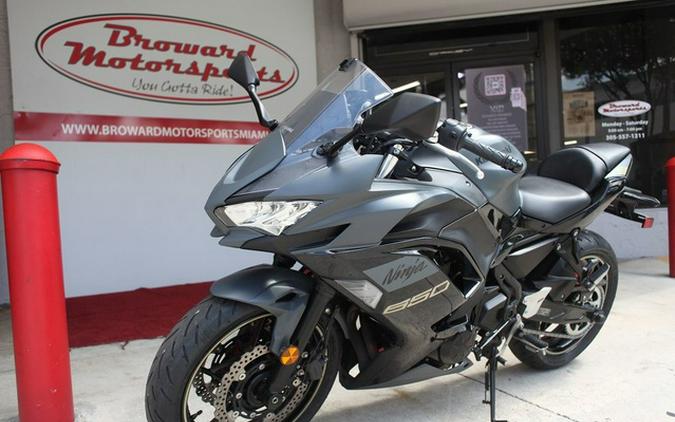 2024 Kawasaki Ninja 650 Metallic Matte Graphenesteel Gray/Ebony