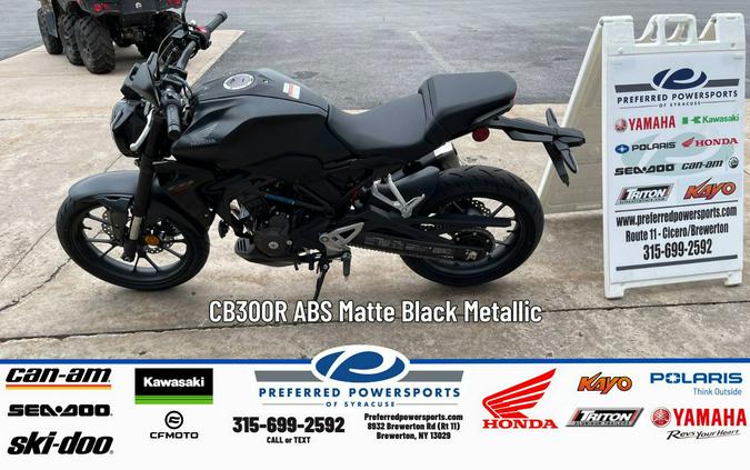 2025 Honda CB 300R ABS Matte Black Metallic