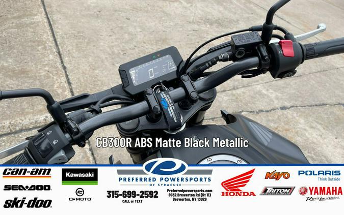 2025 Honda CB 300R ABS Matte Black Metallic