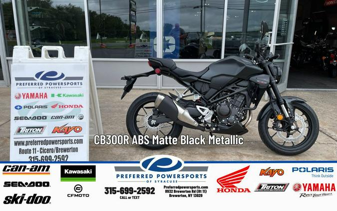 2025 Honda CB 300R ABS Matte Black Metallic