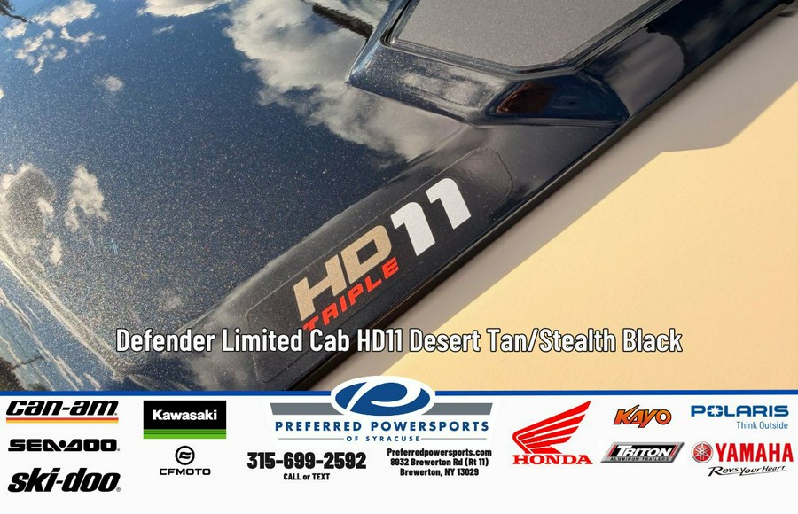 2026 Can-Am Defender Limited Cab HD11 Desert Tan/Stealth Black