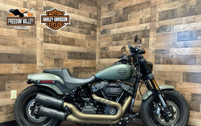 2021 Harley-Davidson Fat Bob 114 Deadwood Green Denim FXFBS