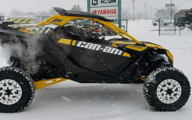 2024 Can-Am® Maverick R X RS with Smart-Shox Carbon Black & Neo Yellow