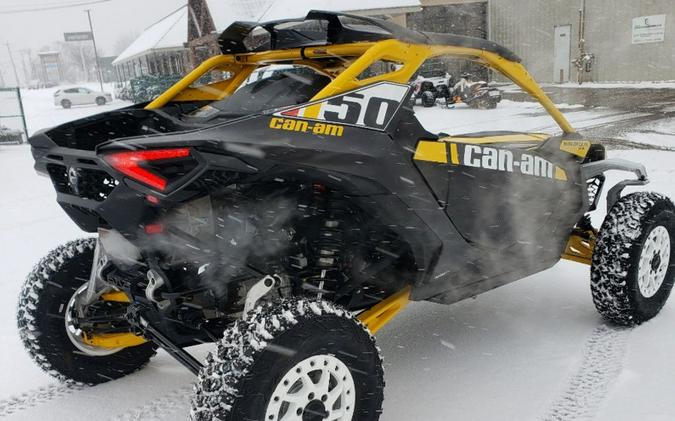 2024 Can-Am® Maverick R X RS with Smart-Shox Carbon Black & Neo Yellow