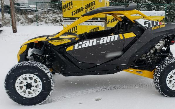 2024 Can-Am® Maverick R X RS with Smart-Shox Carbon Black & Neo Yellow