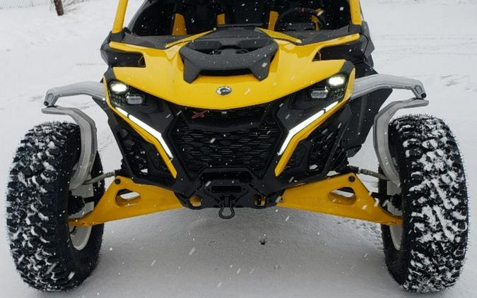 2024 Can-Am® Maverick R X RS with Smart-Shox Carbon Black & Neo Yellow