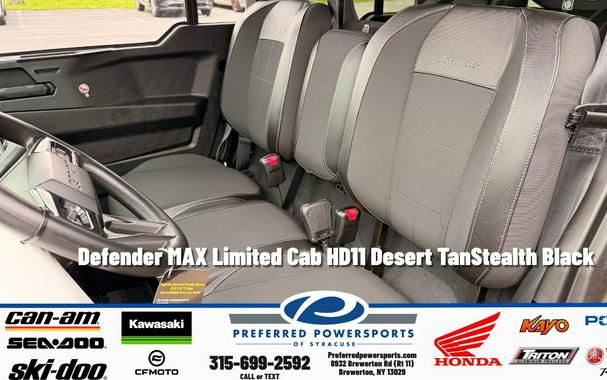 2026 Can-Am Defender MAX Limited Cab HD11 Desert Tan/Stealth Black