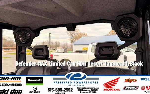 2026 Can-Am Defender MAX Limited Cab HD11 Desert Tan/Stealth Black
