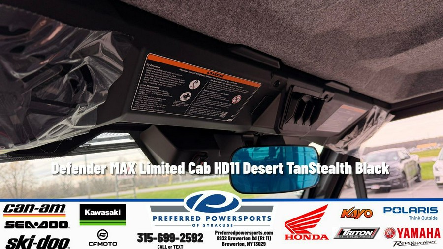 2026 Can-Am Defender MAX Limited Cab HD11 Desert Tan/Stealth Black