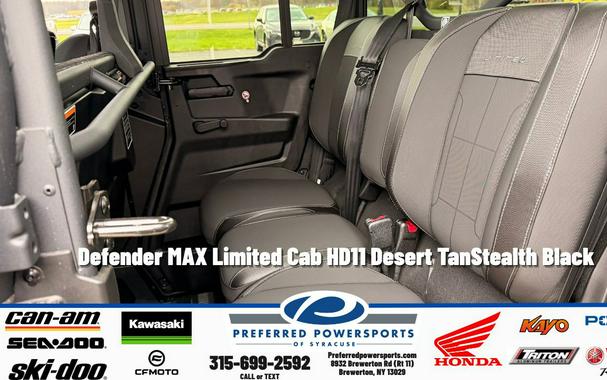 2026 Can-Am Defender MAX Limited Cab HD11 Desert Tan/Stealth Black
