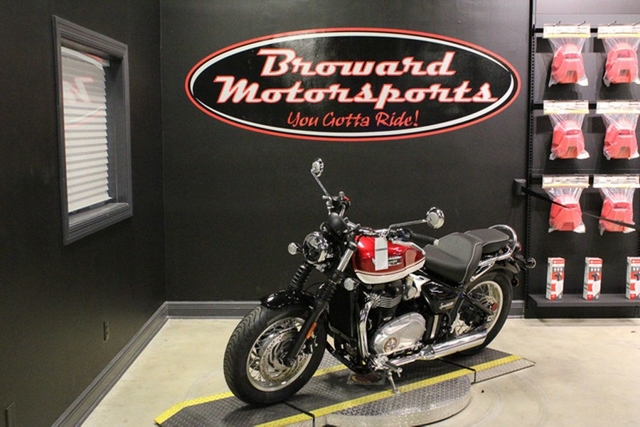 2026 Triumph Bonneville Speedmaster Carnival red