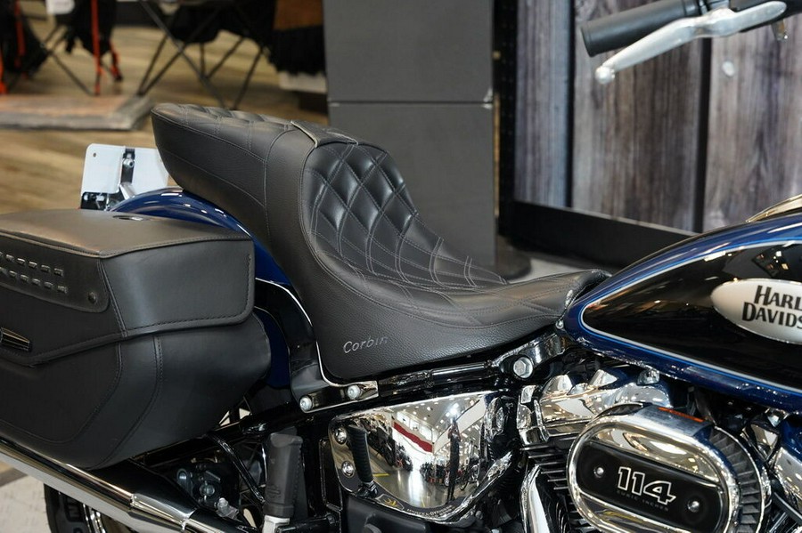 Used 2022 Harley-Davidson Heritage Classic 114 Cruiser FLHCS Motorcycle For Sale In Raleigh, North Carolina