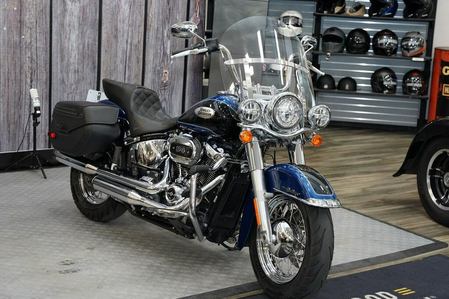 Used 2022 Harley-Davidson Heritage Classic 114 Cruiser FLHCS Motorcycle For Sale In Raleigh, North Carolina
