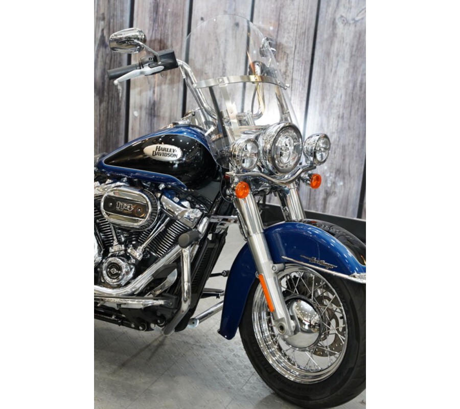 Used 2022 Harley-Davidson Heritage Classic 114 Cruiser FLHCS Motorcycle For Sale In Raleigh, North Carolina
