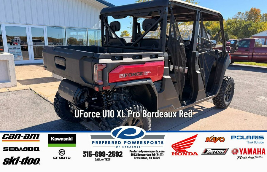 2026 CFMOTO UForce U10 XL Pro Bordeaux Red