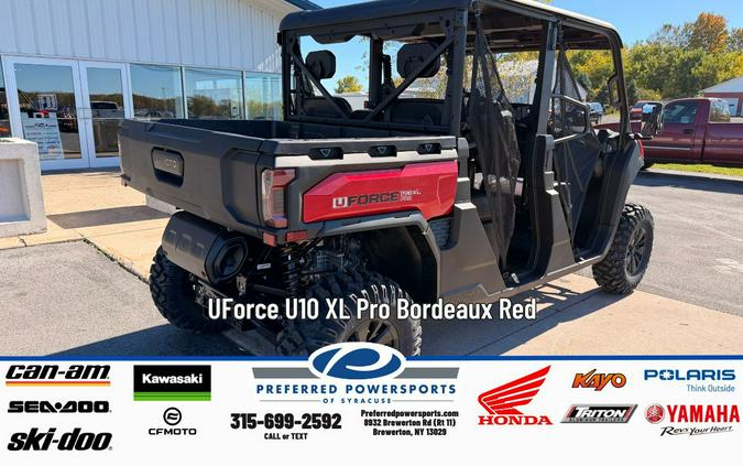 2026 CFMOTO UForce U10 XL Pro Bordeaux Red