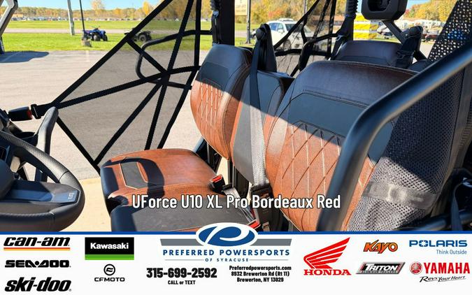 2026 CFMOTO UForce U10 XL Pro Bordeaux Red