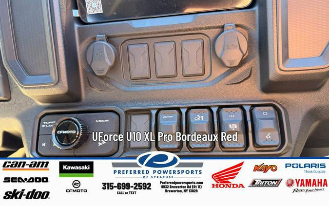 2026 CFMOTO UForce U10 XL Pro Bordeaux Red