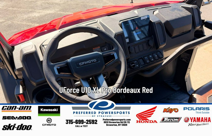 2026 CFMOTO UForce U10 XL Pro Bordeaux Red
