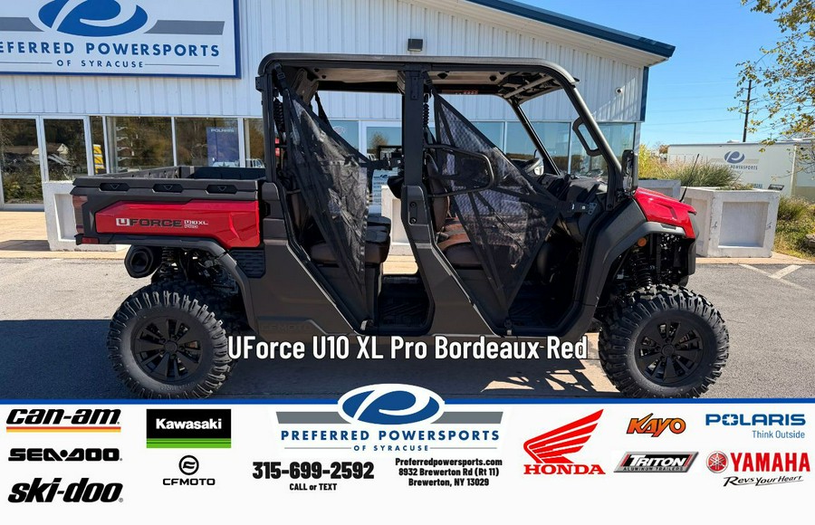 2026 CFMOTO UForce U10 XL Pro Bordeaux Red