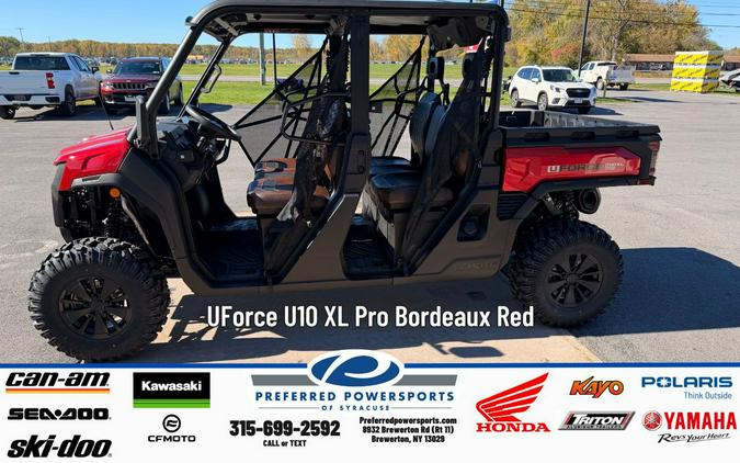 2026 CFMOTO UForce U10 XL Pro Bordeaux Red