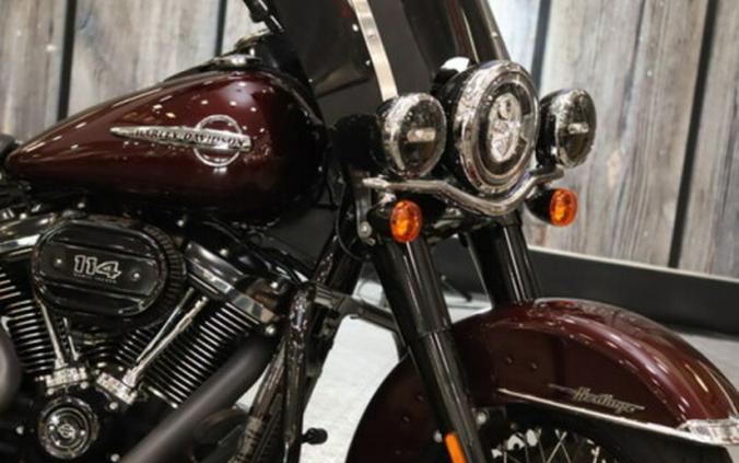 Used 2018 Harley-Davidson Heritage Softail Classic 114 FLHCS Motorcycle For Sale In Raleigh, North Carolina