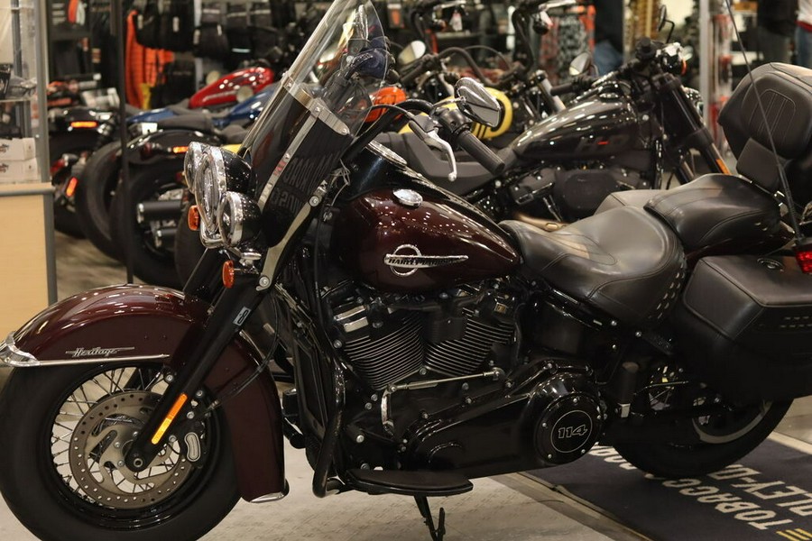 Used 2018 Harley-Davidson Heritage Softail Classic 114 FLHCS Motorcycle For Sale In Raleigh, North Carolina