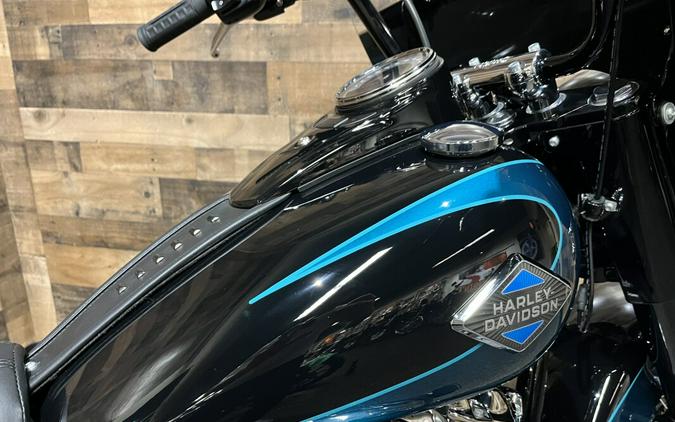 2026 Harley-Davidson® Heritage Classic Teal Thunder / Vivid Black - Black w/Laced Wheels FLHC